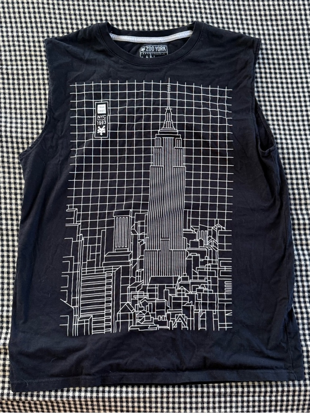 Zoo York Men’s Black Graphic Muscle Tee Men’s Medium Y2K